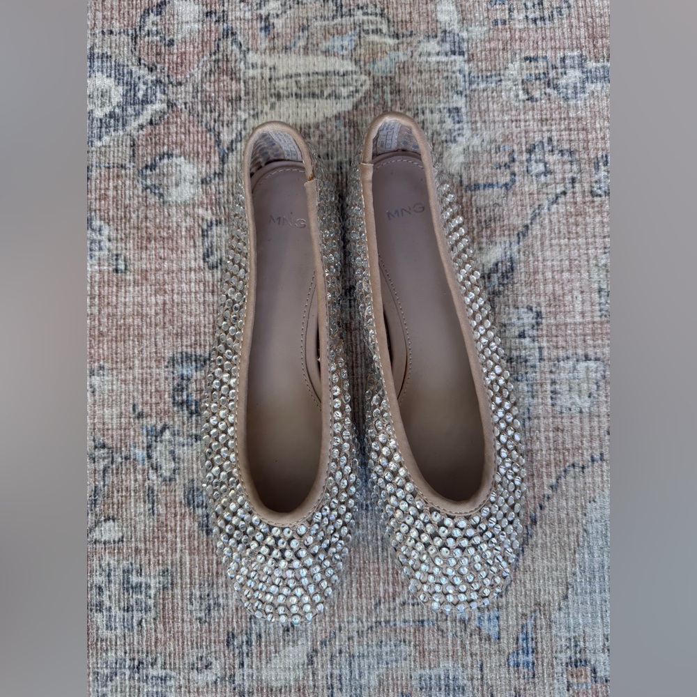 Mango Rhinestone Ballerinas - Picture 1 of 3